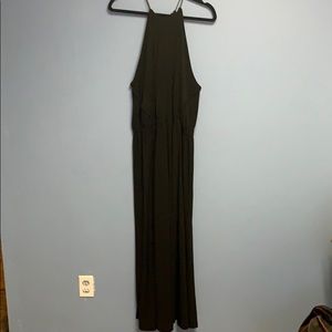 Black maxi dress.